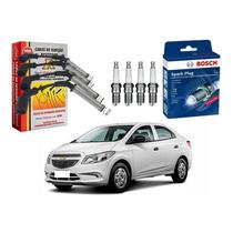 Kit Vela Cabo Bosch Prisma 1.0 Flex 2013 A 2015