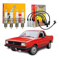 Kit Vela Cabo Ngk Saveiro 1.6 1.8 Ap Gasolina 1985 A 1990