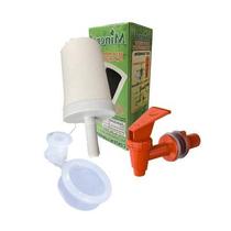 Kit Vela Carvão Ativado + Boia + Torneira Para Filtro Barro