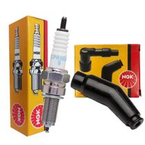 Kit Vela de Ignição E Cachimbo Xre 190 Nxr 160 Bros Cg 150 Titan Cg 160 Titan Cg 160 Fan Ngk