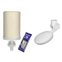 Kit Vela Dupla Ação E Boia Para Filtro De Água De Barro