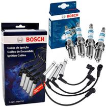 Kit Vela e Cabo Vela de Ignição Crossfox 1.6 8v 2008 a 2015 Bosch