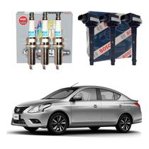 Kit Vela Ngk Bobina Versa 1.0 12v 2015 A 2019