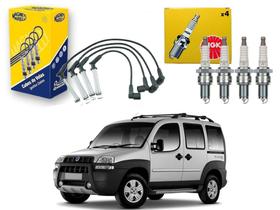 Kit vela ngk cabo fiat doblo adventure 1.8 8v 2004 a 2009