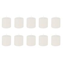 Kit Vela Pilar 10 Unidades 5 Cm Decoração Parafina Pequena