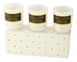 Kit Velas Aromatizada Decorativa Copo Vidro Branco Perfumada