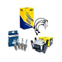 Kit Velas Cabos Bobina Gol G3 G4 Golf Fox Polo A3