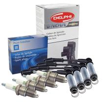 Kit Velas Cabos De Ignicao Delphi Onix 1.4 Spe 4 prisma Kit115 Kit Velas Cabos De Ignicao Delphi Onix 1.4 Spe 4 prisma Kit115