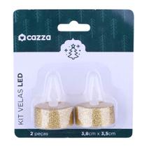 Kit Velas Led com 2 Unidades Cazza Sortido Kit Velas Led com 2 Unidades Cazza Sortido