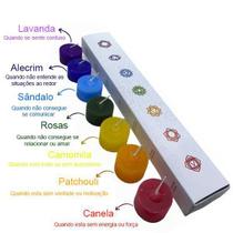 Kit Velas Perfumadas 7 Chakras Equilibrio