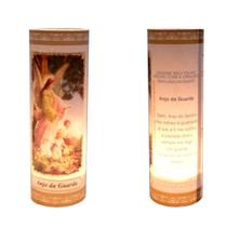 Kit Velas Votivas 7 Dias Oração Anjo Da Guarda 3 Unidades