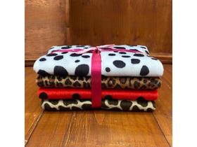 Kit Velboa Animal Print, Pelúcia Baixa, Ursos e 30cm x 1,50 metros Kit Velboa Animal Print, Pelúcia Baixa, Ursos e 30cm x 1,50 metros