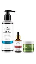 Kit Velce Controle da Oleosidade Gel + Sérum Niacinamida + Creme Aloe Vera - Hidratação e Anti-idade