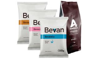 Kit vending machine c/ Café Chocolate leite e Cappuccino