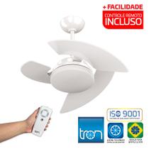 Kit Ventilador De Teto Aventador Potente 3 Pás Com Controle Remoto Sem Fio Tron