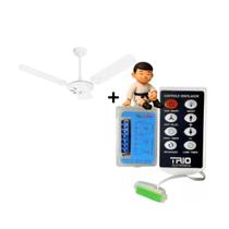 Kit Ventilador de Teto Eco Venti-Delta 127V Branco + Controle Universal