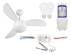 Kit Ventilador DE TETO Fenix Prm + Controle Pw 3vel Silencioso