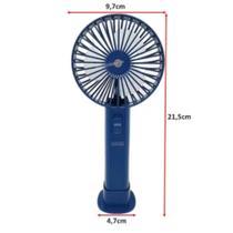 Kit Ventilador Portátil Mini De Mão Mesa Recarregavel Cor Aleatória