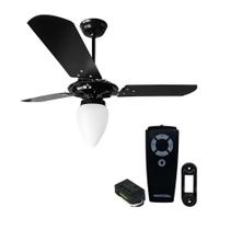 Kit ventilador teto rico motor grande ventex c/ controle universal