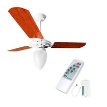 Kit ventilador teto rico motor potente ventex c/ controle remoto