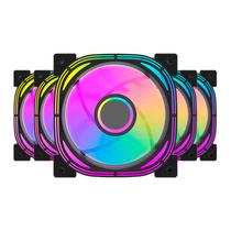 Kit Ventoinhas Aigo Darkflash Infinity 24 Pro, ARGB, 5x120mm, Preto, INF24PRO5IN1BK