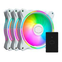 Kit Ventoinhas Cooler Master Masterfan MF120 Halo, ARGB, 3x120mm, Branco, MFL-B2DW-183PA-R1