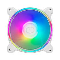 Kit Ventoinhas para Gabinete Cooler Master MasterFan MF120 Halo2 3in1, 120mm, Iluminação RGB, Branco - MFL-B2DW-213P2-R2 Kit Ventoinhas para Gabinete Cooler Master MasterFan MF120 Halo2 3in1, 120mm, Iluminação RGB, Branco - MFL-B2DW-213P2-R2
