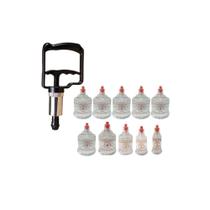 Kit Ventosa 10 Copos Dong Yang com Aplicador de Sucção Compativel
