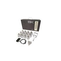 Kit ventosa bk com 12 copos - ventosaterapia