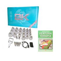 Kit Ventosa Bk Com 24 Copos e Livro Ventosaterapia