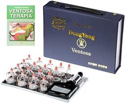 Kit Ventosa Com 17 Copos Dong Yang com Livro Ventosaterapia