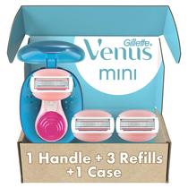 Kit Venus Mini ComfortGlide com Brancas de Chá Branco para Mulheres: Cabo Mini, 3 Recargas e Estojo para Viagem