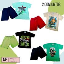 Kit Verão Menino 2 Conjuntos Shorts e Camisa 4772