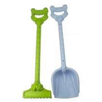 Kit Verão Praia Infantil Pá E Rastelo Ferramenta Grande 45m