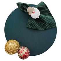 Kit Verde Natal 12 Lugares Capa Sousplat Base Guardanapo PG