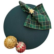 Kit Verde Natal 12 Lugares Capa Sousplat Base Guardanapo PG