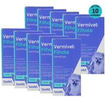 Kit Vermivet Filhotes Biovet 20ml Com 10 unidades