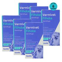 Kit Vermivet Filhotes Biovet 20ml Com 6 unidades
