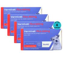 Kit Vermivet Plus Biovet 660mg com 4 Comprimidos Com 4 unidades