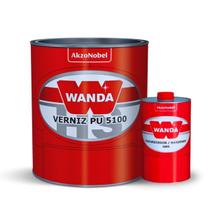 KIT Verniz PU 5100 750ml + Endurecedor 3093 150ml Alto Sólidos - WANDA KIT Verniz PU 5100 750ml + Endurecedor 3093 150ml Alto Sólidos - WANDA