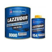 KIT Verniz PU 8000 750ml + Endurecedor 054 150ml Médio Sólidos - LAZZURIL SHERWIN WILLIAMS