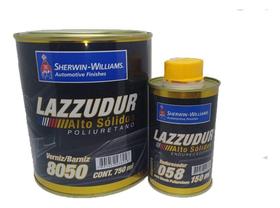 Kit Verniz PU 8050 750ml + Endurecedor 058 150ml Alto Sólidos - Lazzuril Sherwin Williams