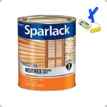 Kit Verniz Tingidor Neutrex Castanho Avermelhado 3,6L + Rolinho De Espuma 9cm