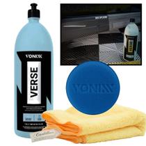 KIT Verse Vonixx 1,5L + Aplicador + Pano Cadillac Protetor de Plástico, Borracha, Pneu e Motores
