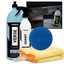 KIT Verse Vonixx 1,5L + Pulverizador Quant Vonixx + Aplicador + Pano Cadillac Protetor de Plástico KIT Verse Vonixx 1,5L + Pulverizador Quant Vonixx + Aplicador + Pano Cadillac Protetor de Plástico