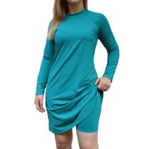 Kit Vestido Comportado Saída De Praia + Short Evangélico Manga Longa Proteção Solar Piscina Kit Vestido Comportado Saída De Praia + Short Evangélico Manga Longa Proteção Solar Piscina