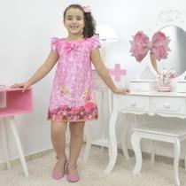 Kit Vestido da Barbie princesa na cor rosa + Laço para Cabelo Kit Vestido da Barbie princesa na cor rosa + Laço para Cabelo