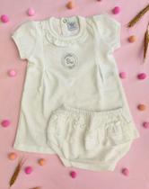 Kit vestido e calcinha de babado para batizado Kit vestido e calcinha de babado para batizado