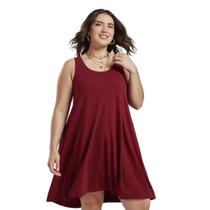Kit Vestido Regata Feminino Plus Size Soltinho Moda Verão Saruel
