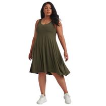 Kit Vestido Regata Feminino Plus Size Soltinho Moda Verão Saruel